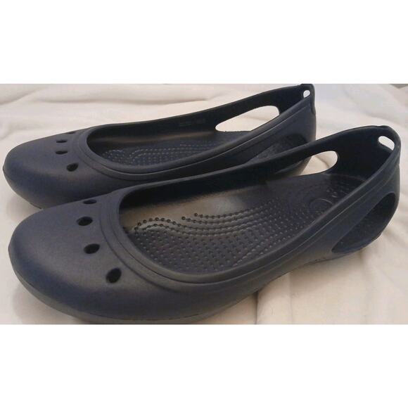 Crocs Blue Kadee Shoes Flats Slip On Womens 7. New Without Box - Picture 2 of 4